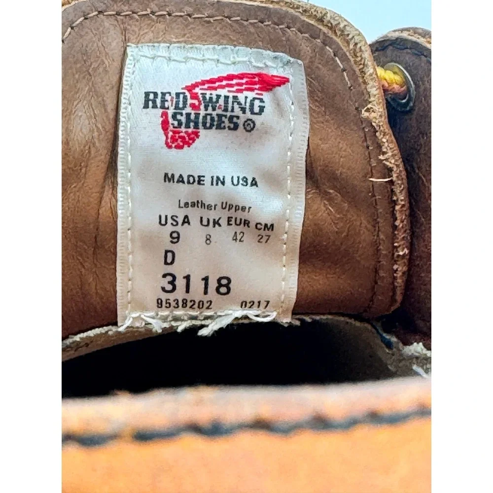 Red Wing Heritage 3118 Weekender Oxford Copper Rough & Tough Leather Mens 9 D